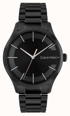 Calvin Klein Esfera negra | pulsera de acero inoxidable negro 25200040