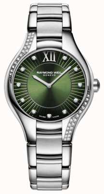 Raymond Weil | de mujer | noemia | 11 diamantes | esfera verde | 5132-S1S-52181