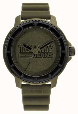 Tommy Jeans Reloj de hombre Tokyo con correa de silicona marrón 1792002