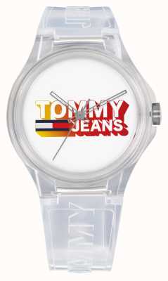 Tommy Jeans Caja y correa semitransparentes en blanco berlinés. 1720027