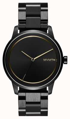 MVMT Reloj Profile unisex de acero inoxidable chapado en negro 28000181-D