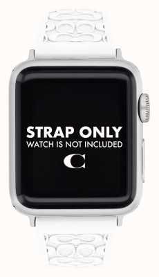 Coach Correa Apple Watch (38/40mm) silicona blanca 14700050