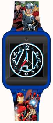 Marvel Vengadores (solo en inglés) reloj interactivo con correa de silicona azul AVG4665