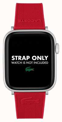 Lacoste Correa Apple Watch (42/44/45mm) silicona roja 2050010