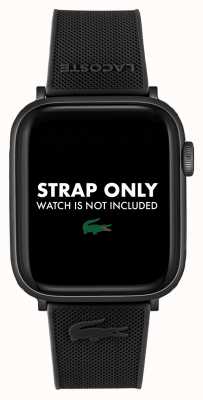 Lacoste Correa Apple Watch (42/44mm) silicona negra 2050009