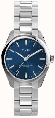 Timex Brazalete de acero inoxidable con esfera azul Highview TW2V26300