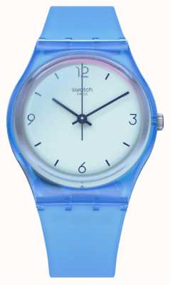 Swatch Reloj de hombre cisne azul marino GS165