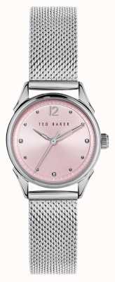 Ted Baker Reloj de mujer Luchiaa con esfera rosa rayos de sol BKPLUS210