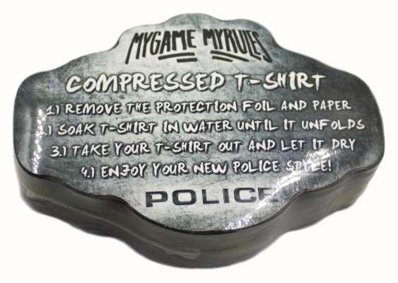 Police Camiseta comprimida 'mi juego, mis reglas' POLICE-TSHIRT