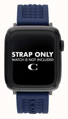 Coach Correa Apple Watch (42/44/45mm) silicona azul 14700045