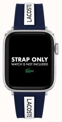 Lacoste Apple watch correa silicona azul y blanca 2050002