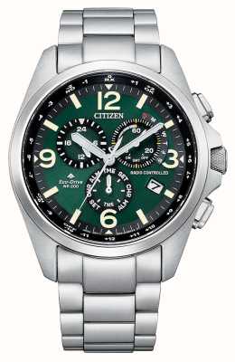 Citizen Gents eco-drive cronógrafo esfera verde CB5921-59X