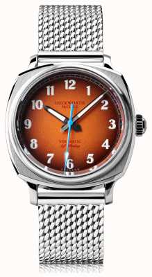 Duckworth Prestex Verimático | automático | esfera naranja | pulsera de malla de acero inoxidable D891-05-ST