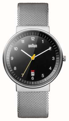 Braun Reloj clásico para hombre bn0032 con pulsera de malla. BN0032BKSLMHG