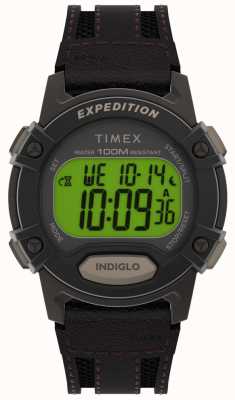 Timex Hombres | expedición | digitales | correa de cuero marrón | TW4B24500