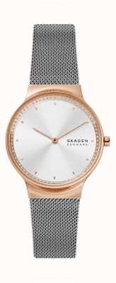 Skagen Reloj Freja de malla bicolor de acero inoxidable SKW3017