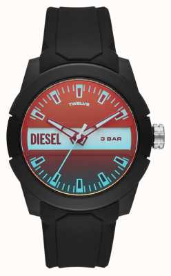 Diesel Reloj hombre bb correa silicona negra DZ1982