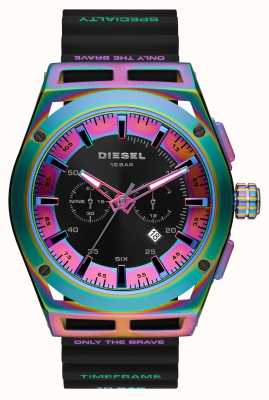 Diesel Reloj cronógrafo con caja multicolor Timeframe DZ4547