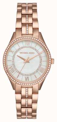 Michael Kors Reloj mini lauryn de mujer en tono oro rosa MK3716