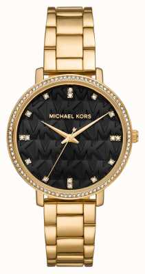 Michael Kors Reloj Pyper mk negro con esfera estampada MK4593