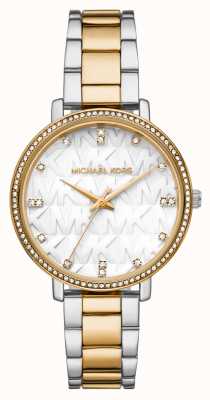 Michael Kors Reloj Pyper para mujer con dos tonos de cristal y esfera mk. MK4595