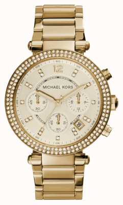 Michael Kors Reloj Parker de acero inoxidable en tono dorado. MK5354