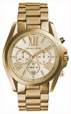 Michael Kors Reloj cronógrafo bradshaw dorado para mujer MK5605