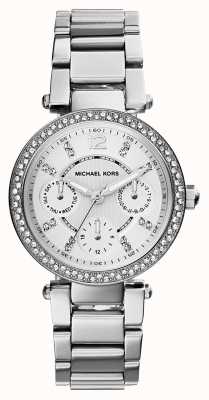Michael Kors Mini reloj cronógrafo para mujer con engaste de cristal MK5615