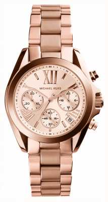 Michael Kors Reloj cronógrafo Bradshaw en tono oro rosa MK5799