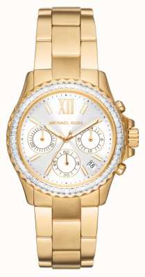 Michael Kors Reloj cronógrafo de mujer Everest en tono dorado MK7212