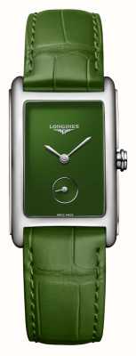 LONGINES Reloj Dolcevita esfera verde correa de piel verde L55124602