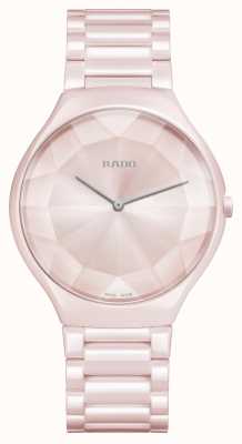 RADO True thinline reloj de cuarzo rosa claro R27120402