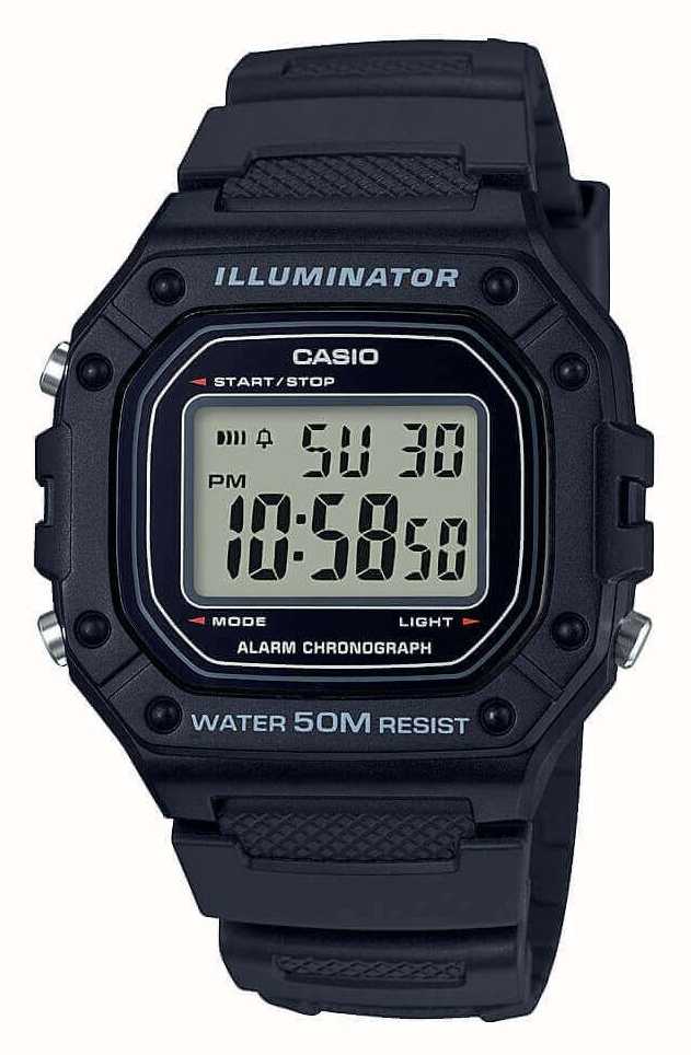 Casio Reloj Digital De La Serie Illuminator W-218 W-218H-1AVEF - First  Class Watches™ ESP