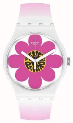 Swatch Reloj biocerámico flower power flower hour SO32M104