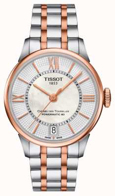Tissot Reloj de mujer chemin des tourelles powermatic 80 automático T0992072211802