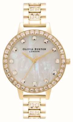 Olivia Burton Treasure reloj de pulsera de oro con semiesfera OB16MOP33
