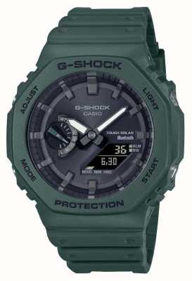 Casio Reloj bluetooth g-shock green solar power para hombre con correa de resina GA-B2100-3AER