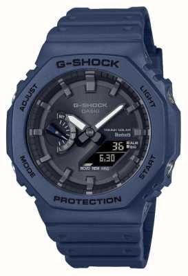 Casio Reloj bluetooth g-shock blue solar power para hombre con correa de resina GA-B2100-2AER