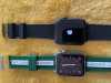 Customer picture of Lacoste Correa Apple Watch (42/44/45mm) silicona verde y blanca 2050005