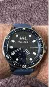 Customer picture of Withings Scanwatch horizonte - reloj inteligente híbrido con ecg (43 mm) esfera híbrida azul / acero inoxidable HWA09-MODEL 7-ALL-INT